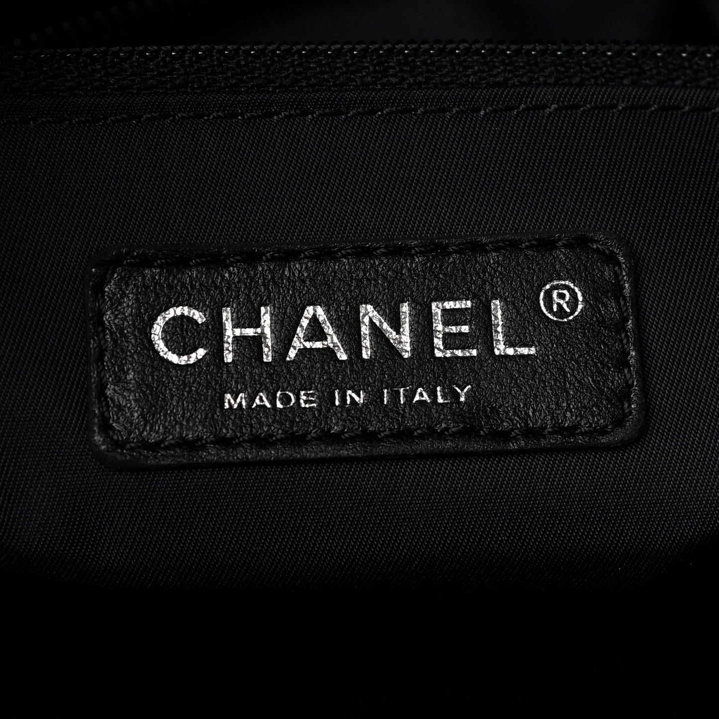 Coated Canvas Quilted Large Paris Biarritz Tote Black