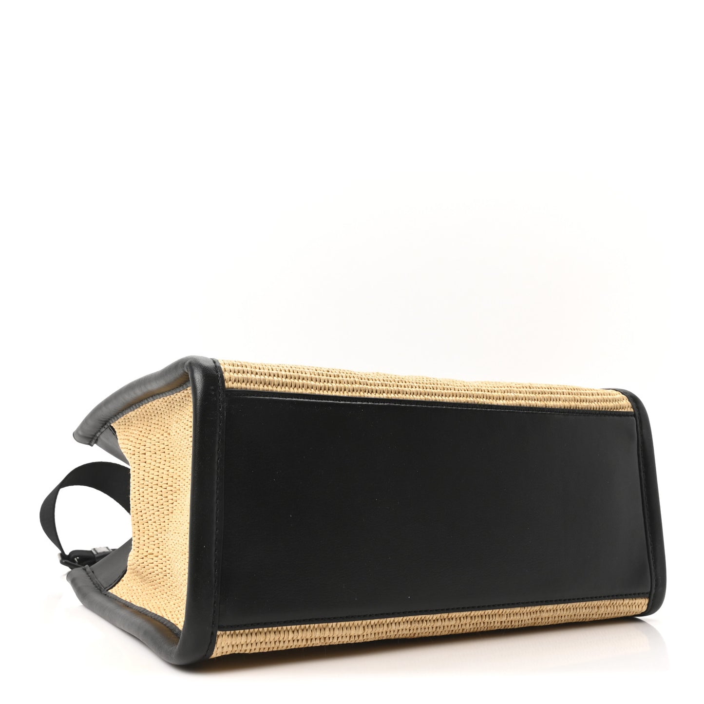 Calfskin Woven Straw Medium The Tote Bag Natural