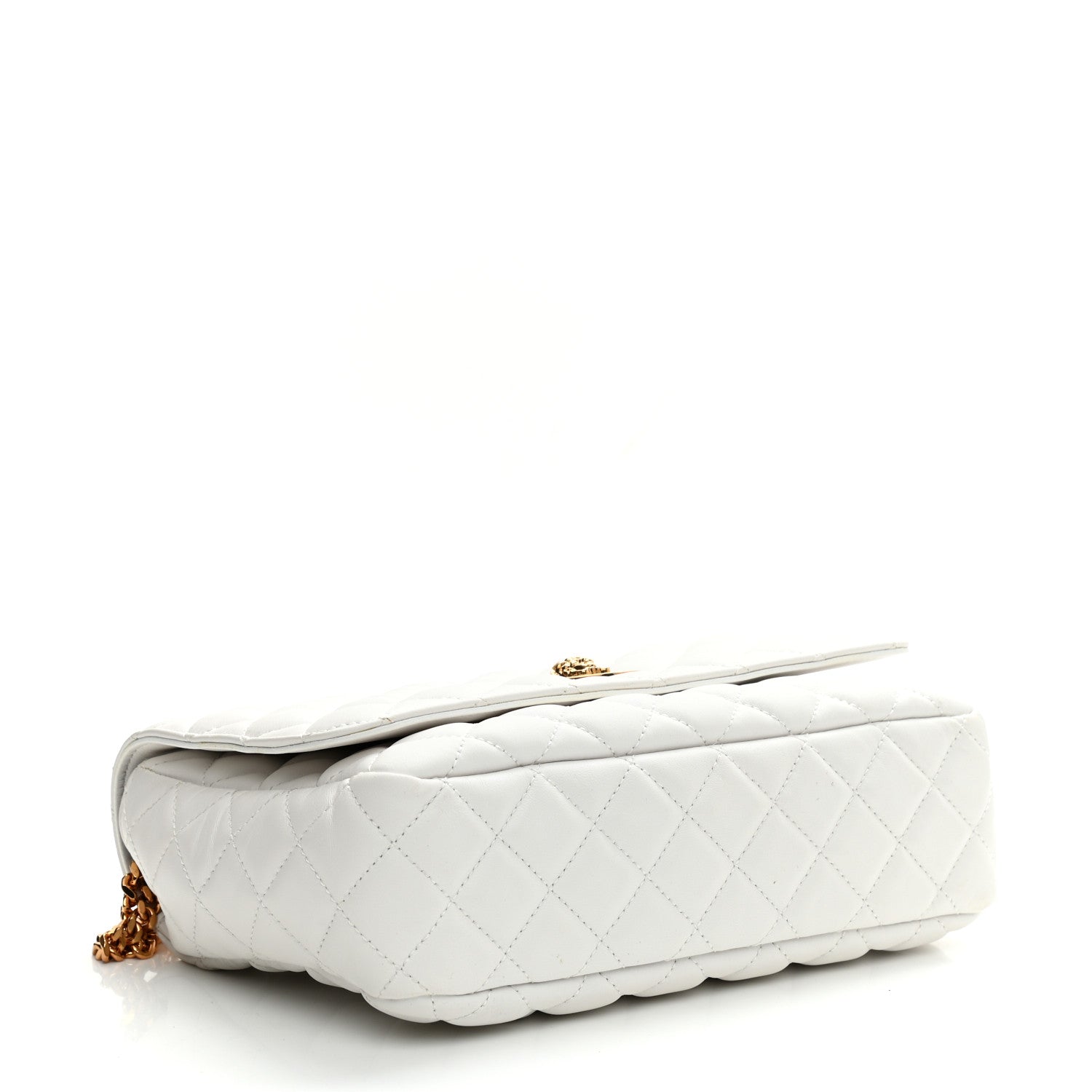 Versace Nappa Quilted Medusa Chain Crossbody White 4 of 8