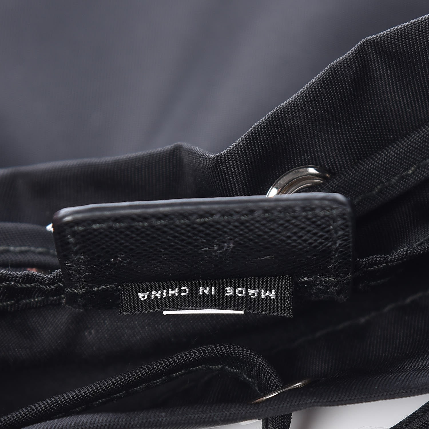Prada Nylon Vela Drawstring Pouch Black 8 of 11