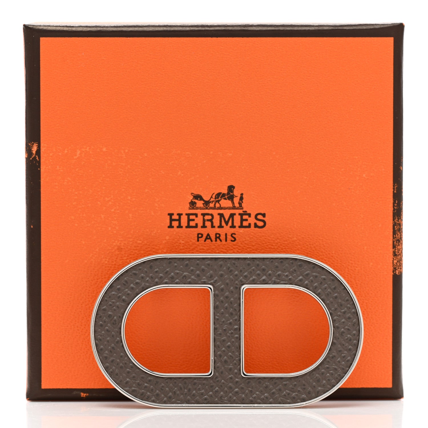 Hermes Palladium Epsom Chain D'Ancre Badge Gris Etain 5 of 5
