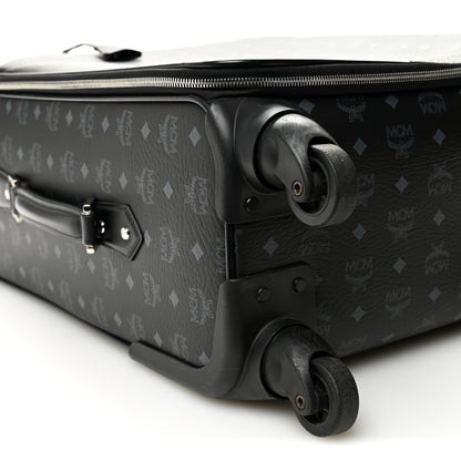 MCM Visetos Small Traveler Trolley Whelled Suitcase Black 8 of 12