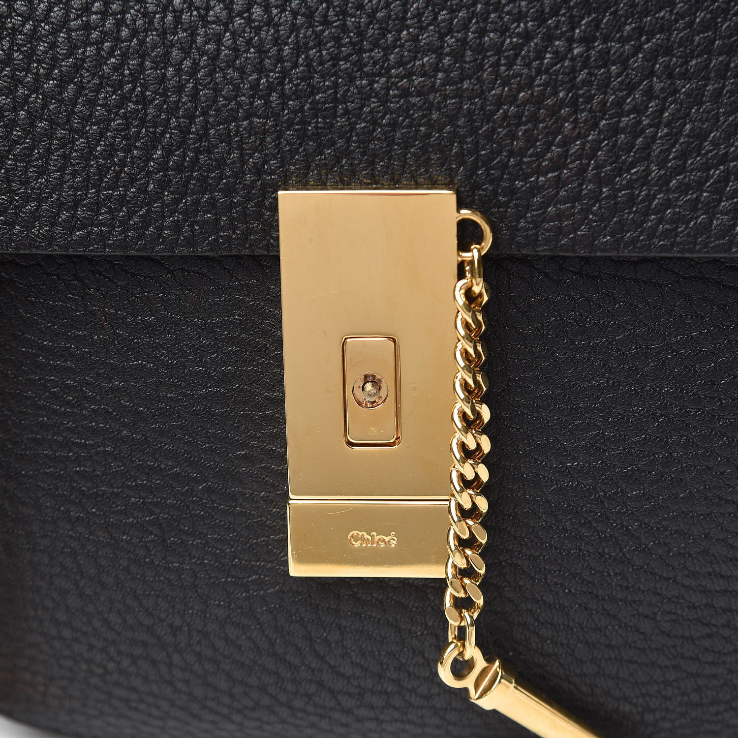 Chloe Grained Lambskin Mini Drew Shoulder Bag Black 10 of 14