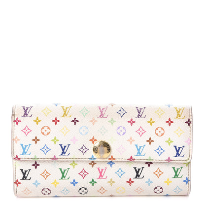 Louis Vuitton Monogram Multicolor Sarah Wallet White 1 of 21