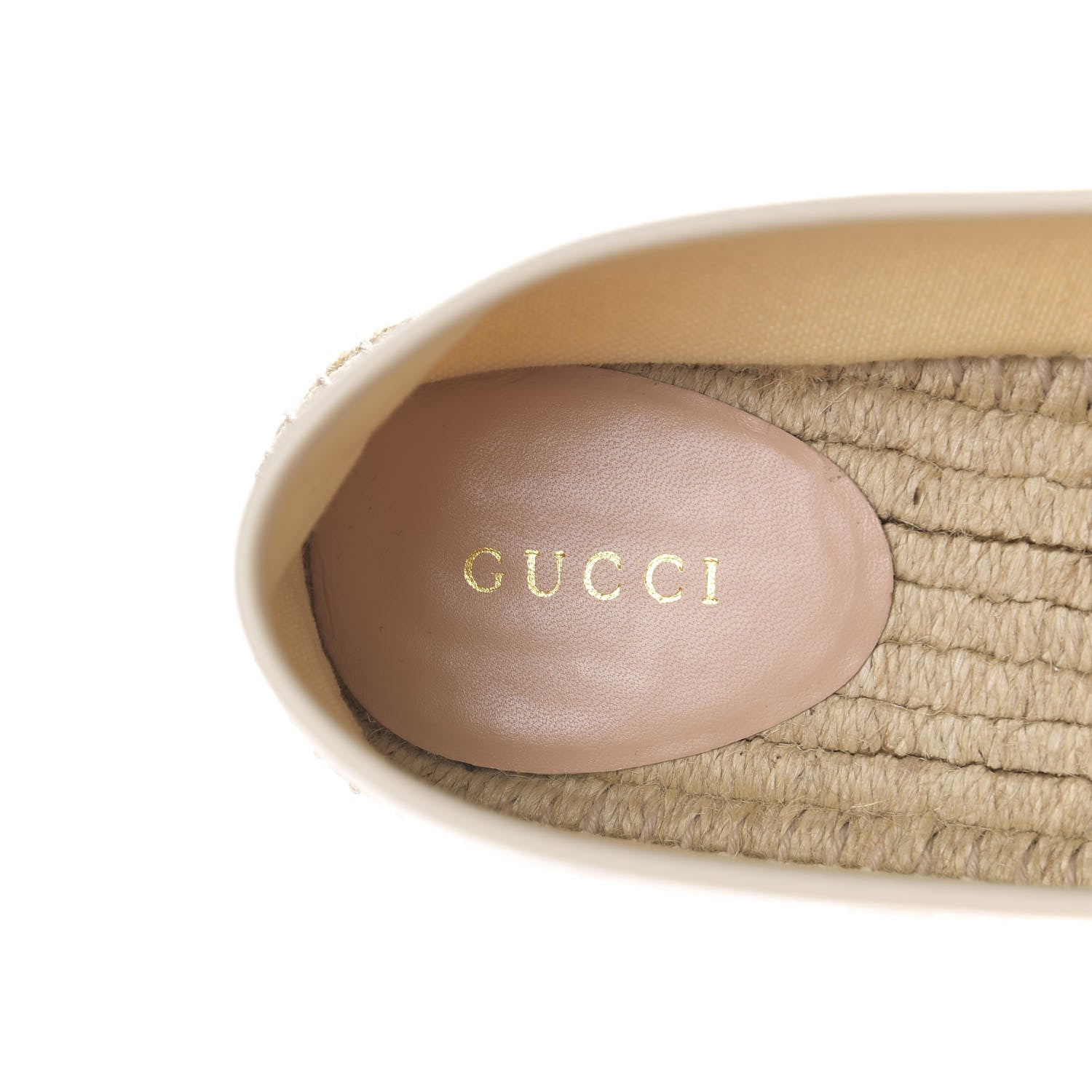 Gucci Canvas Logo Espadrilles 37 Greggio White 6 of 12