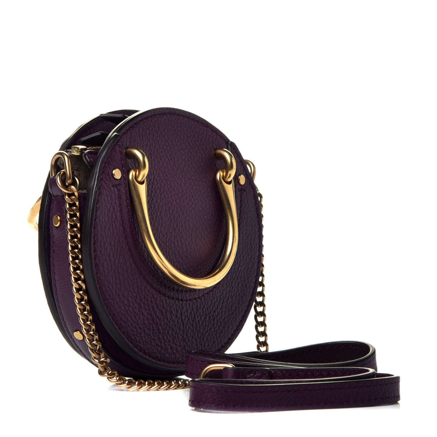 Goatskin Suede Mini Pixie Bag Nightfall Purple