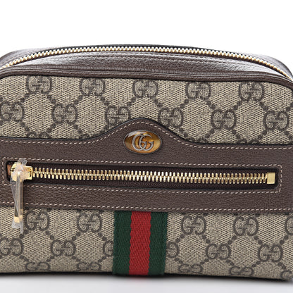 Gucci GG Supreme Monogram Web Small Ophidia Belt Bag 85 34 Dark Brown 9 of 9