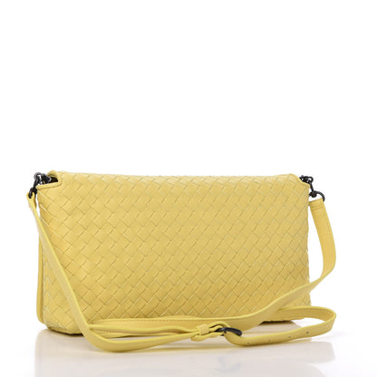 Bottega Veneta Nappa Intrecciato Dahlia Clutch Crossbody Moutarde 3 of 11