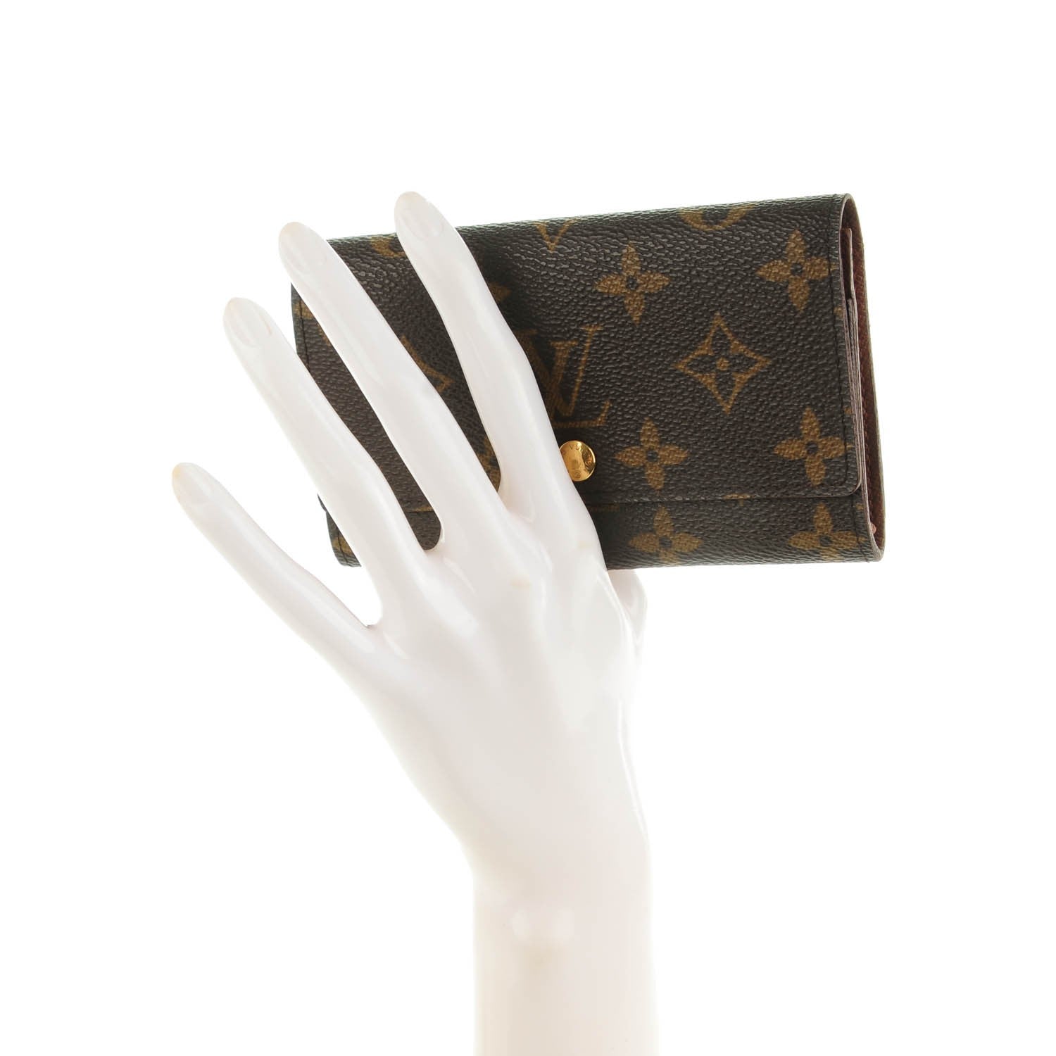 Louis Vuitton Monogram Porte-Monnaie Tresor Wallet 2 of 7