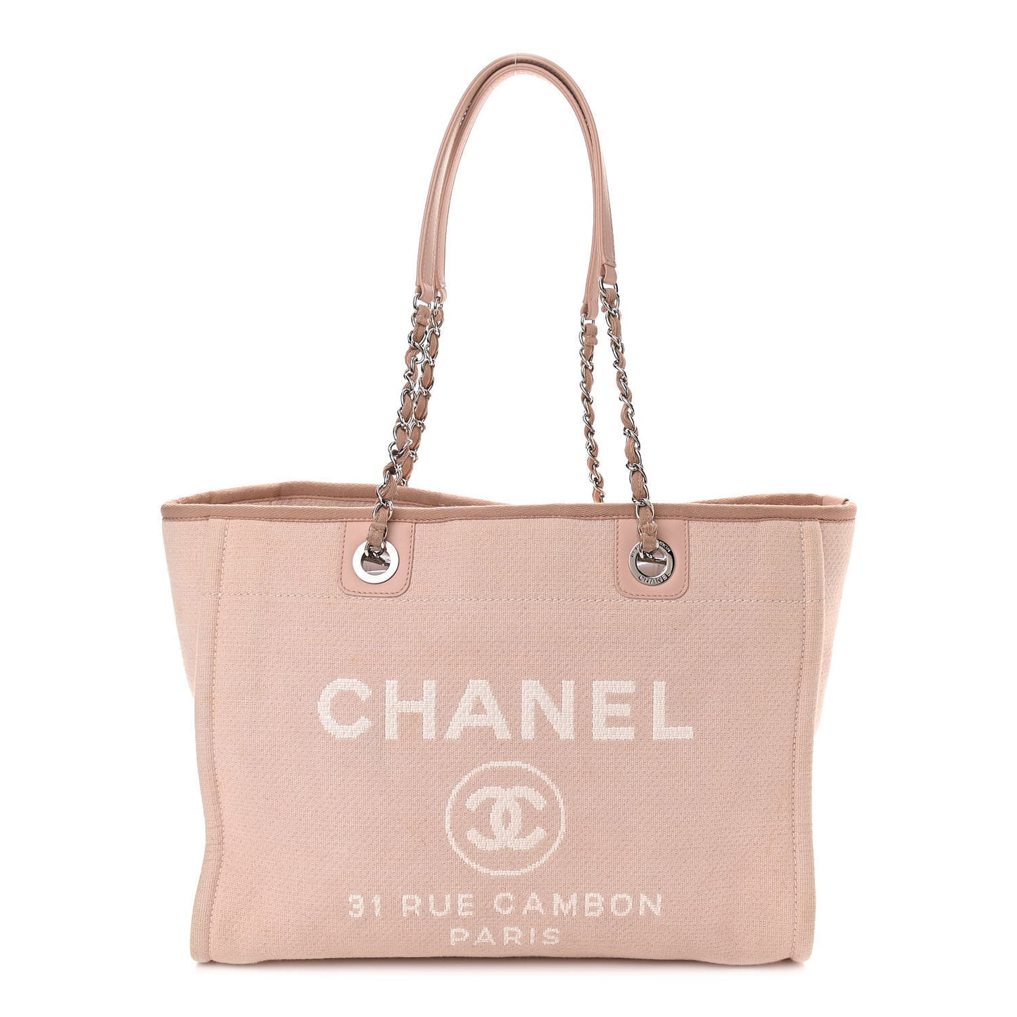 Canvas Small Deauville Tote Rose Pink