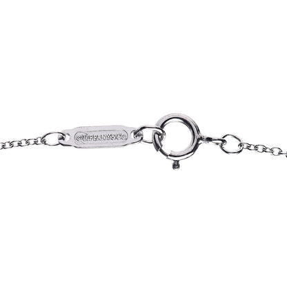 Tiffany 18K White Gold Diamond Akoya Pearl 7.5-8mm Signature Pendant Necklace 5 of 8