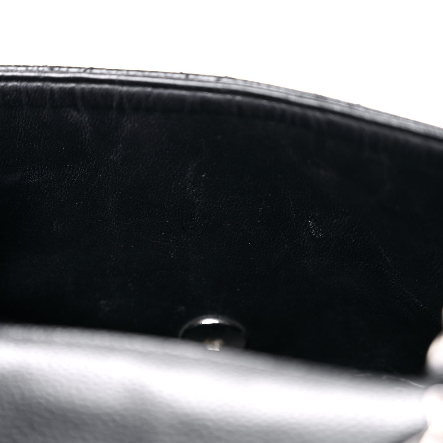 Caviar Quilted Mini Square Flap Black