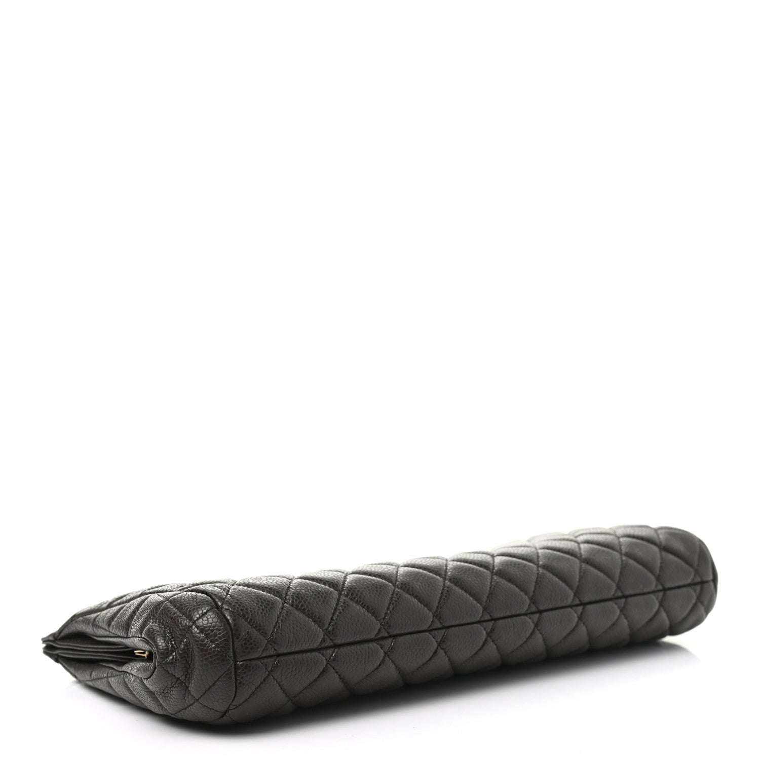 Chanel Caviar Quilted Clutch Dark Khaki 4 of 7