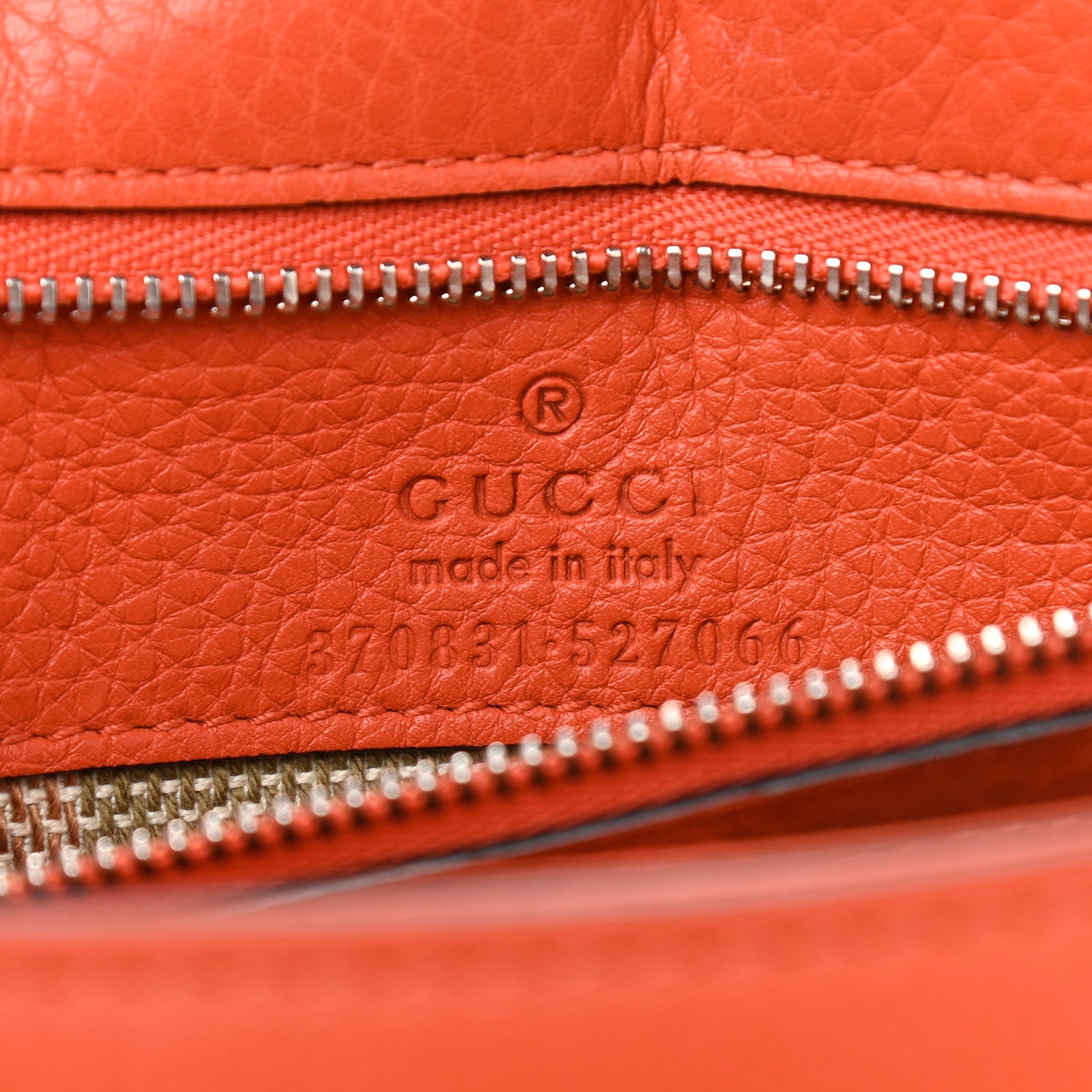 Gucci Cellarius Calfskin Small Bamboo Daily Top Handle Bag New Dark Orange 6 of 10