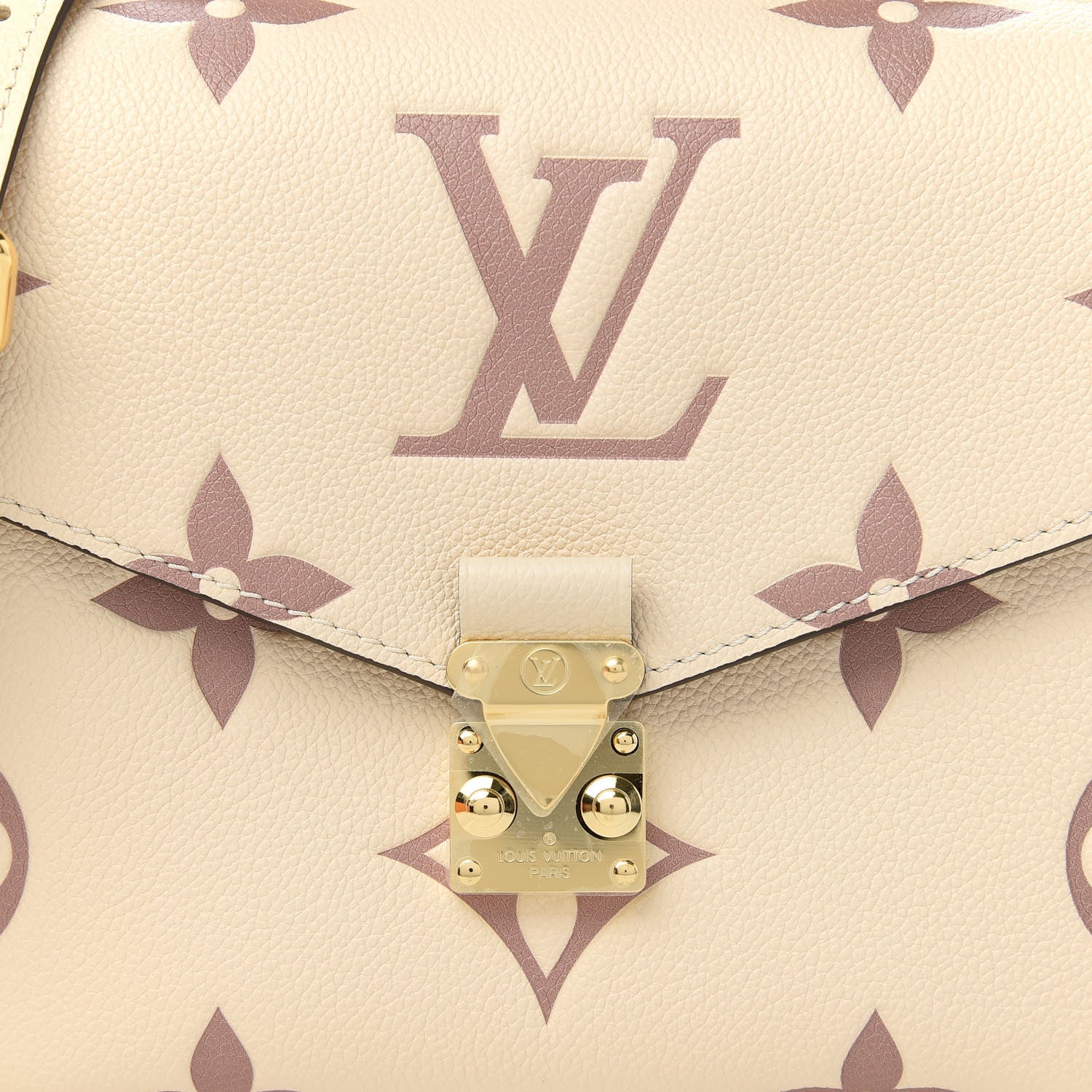 Louis Vuitton Empreinte Monogram Giant Pochette Metis Creme Bois De Rose 10 of 11