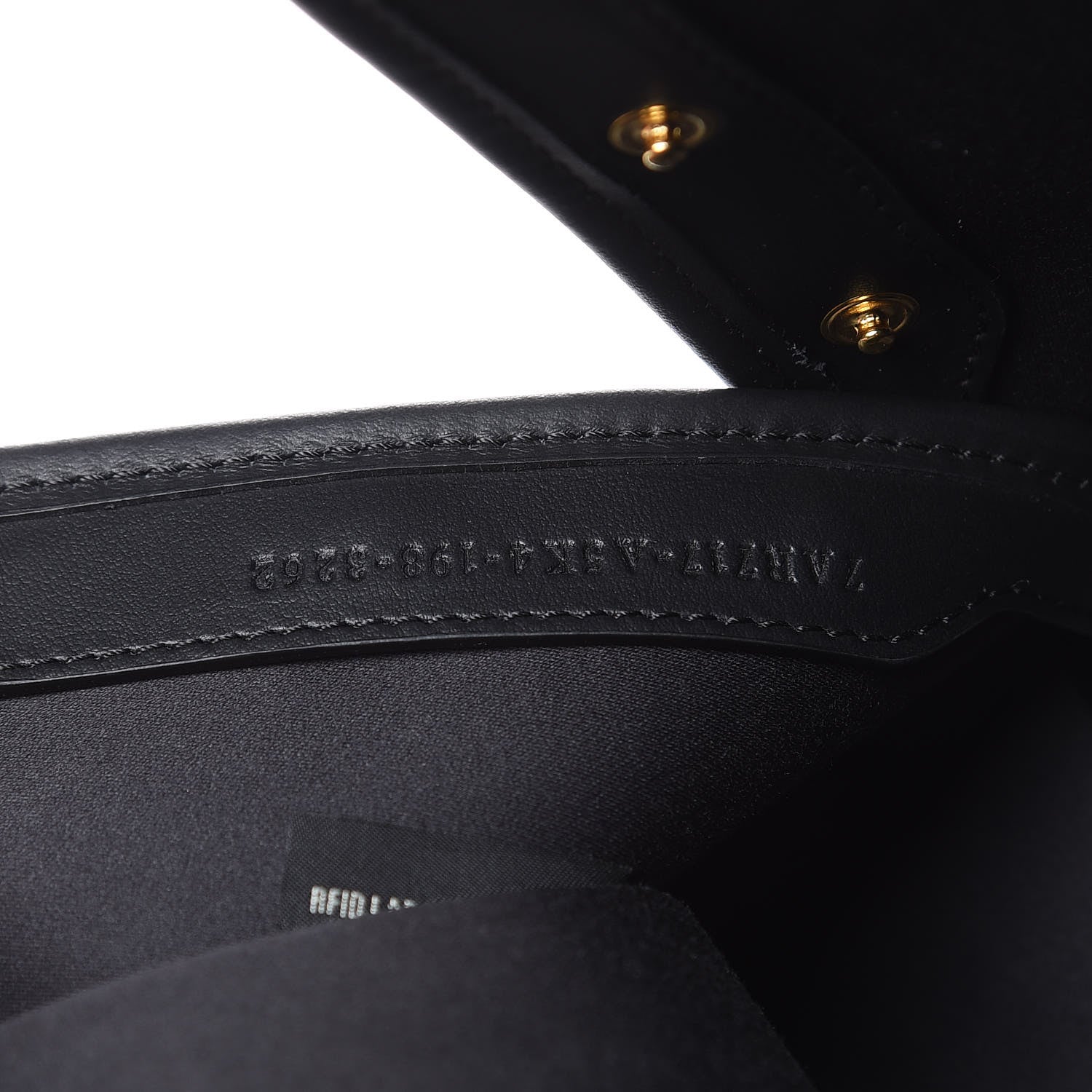 Fendi Glazed Fabric Vitello Century FF 1974 Stamp Patch Mini Peekaboo Defender Cover Mogano Panna Black 7 of 9