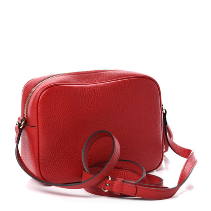 Gucci Pebbled Calfskin Small Soho Disco Bag Tabasco Red 3 of 10