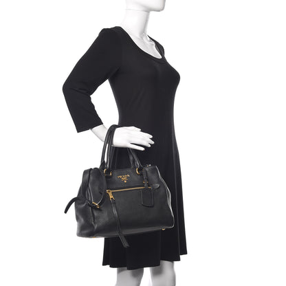 Prada Vitello Phenix Shopping Bag Black 3 of 23