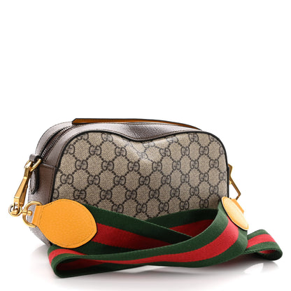 Gucci GG Supreme Monogram Web Neo Vintage Shoulder Bag Beige New Acero Crop 3 of 10