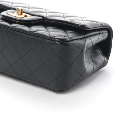Chanel Lambskin Quilted Mini Rectangular Flap Black 9 of 10