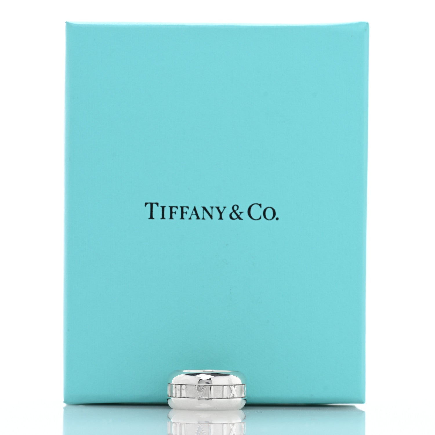 Tiffany Sterling Silver Atlas Band Ring 49 4.75 5 of 5