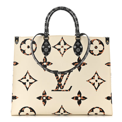 Louis Vuitton Monogram Giant Jungle Onthego GM Ivory 1 of 14