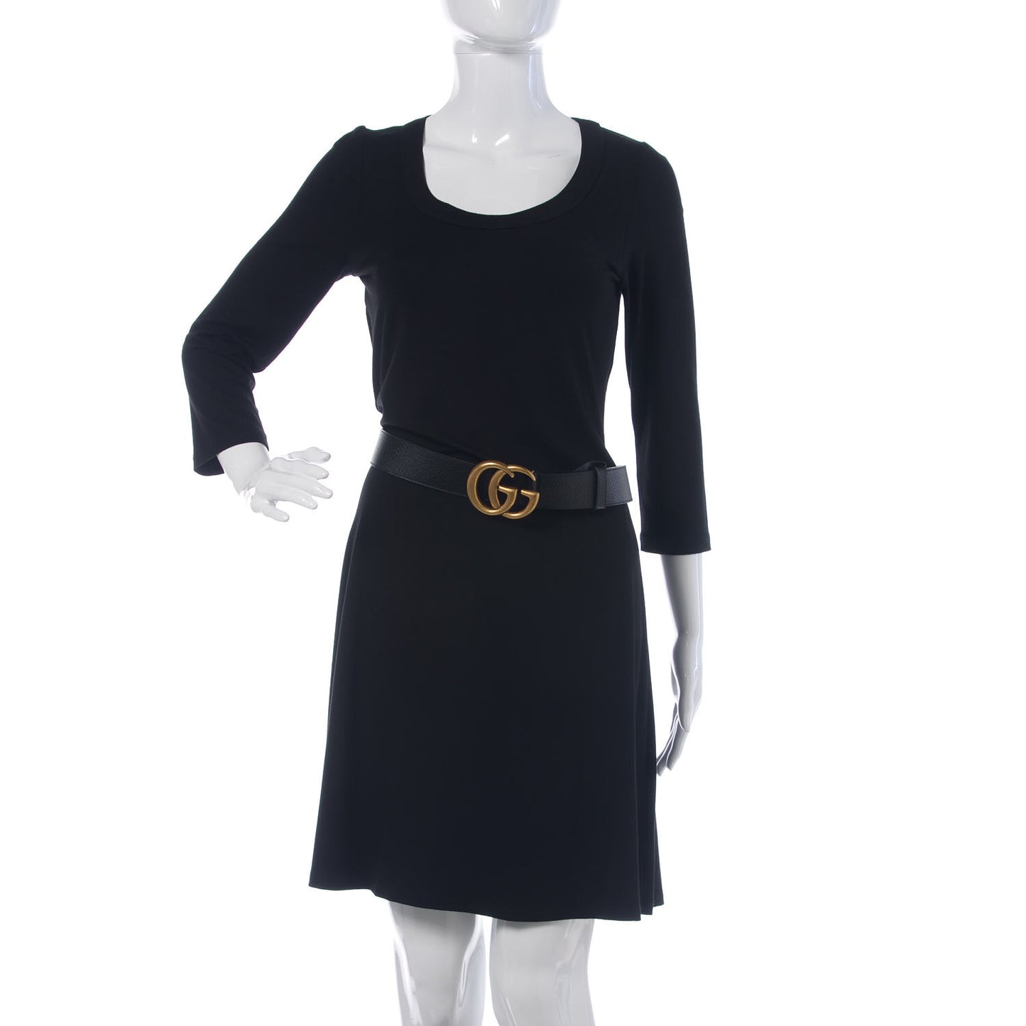 Textured Calfskin Double G 40mm Belt 95 38 Black