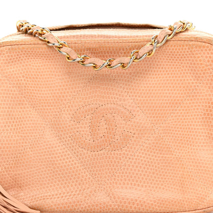 Chanel Lizard Quilted Tassel Camera Case Light Beige 7 of 11
