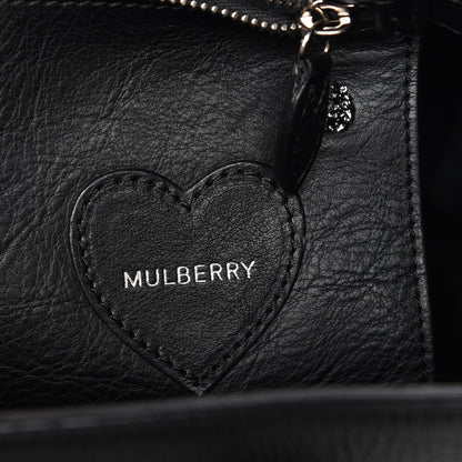 Mulberry Natural Leather Cara Delevingne Convertible Satchel Black 7 of 13