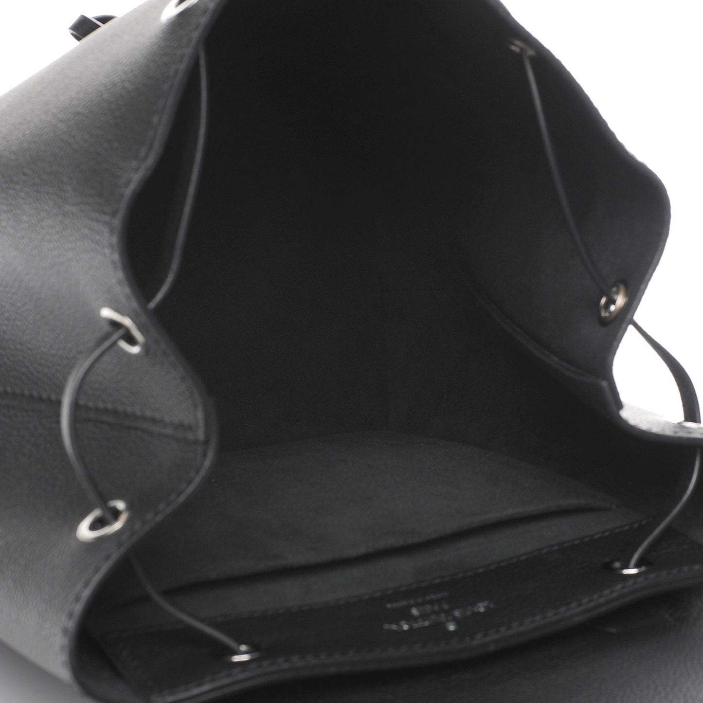 Calfskin Lockme Backpack Black
