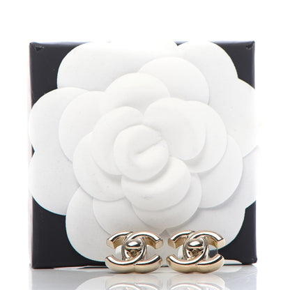Chanel Metal CC Turnlock Earrings Gold 5 of 5