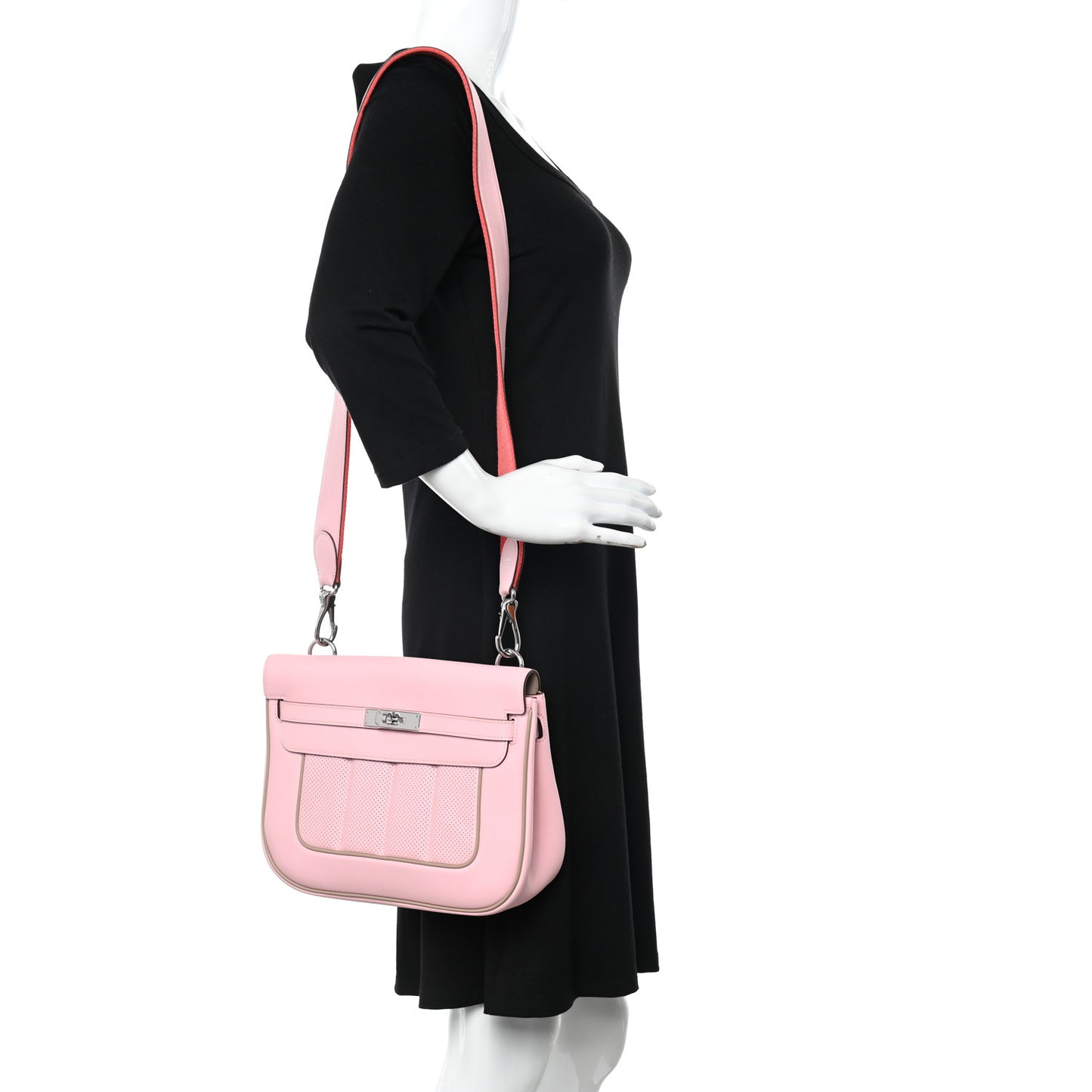 Veau Swift Sac Berline 28 Rose Sakura Argile