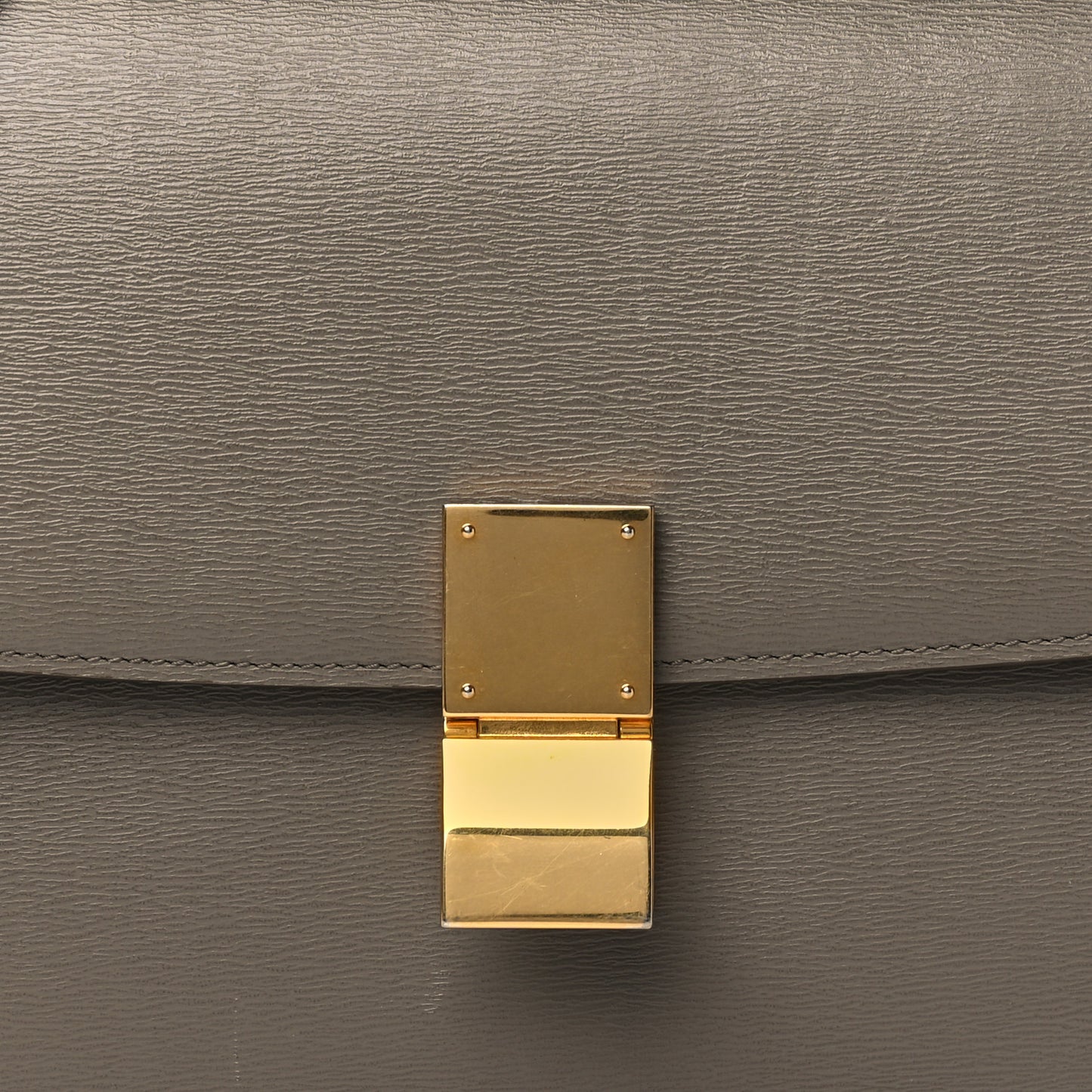 Liege Calfskin Medium Classic Box Flap Bag Souris