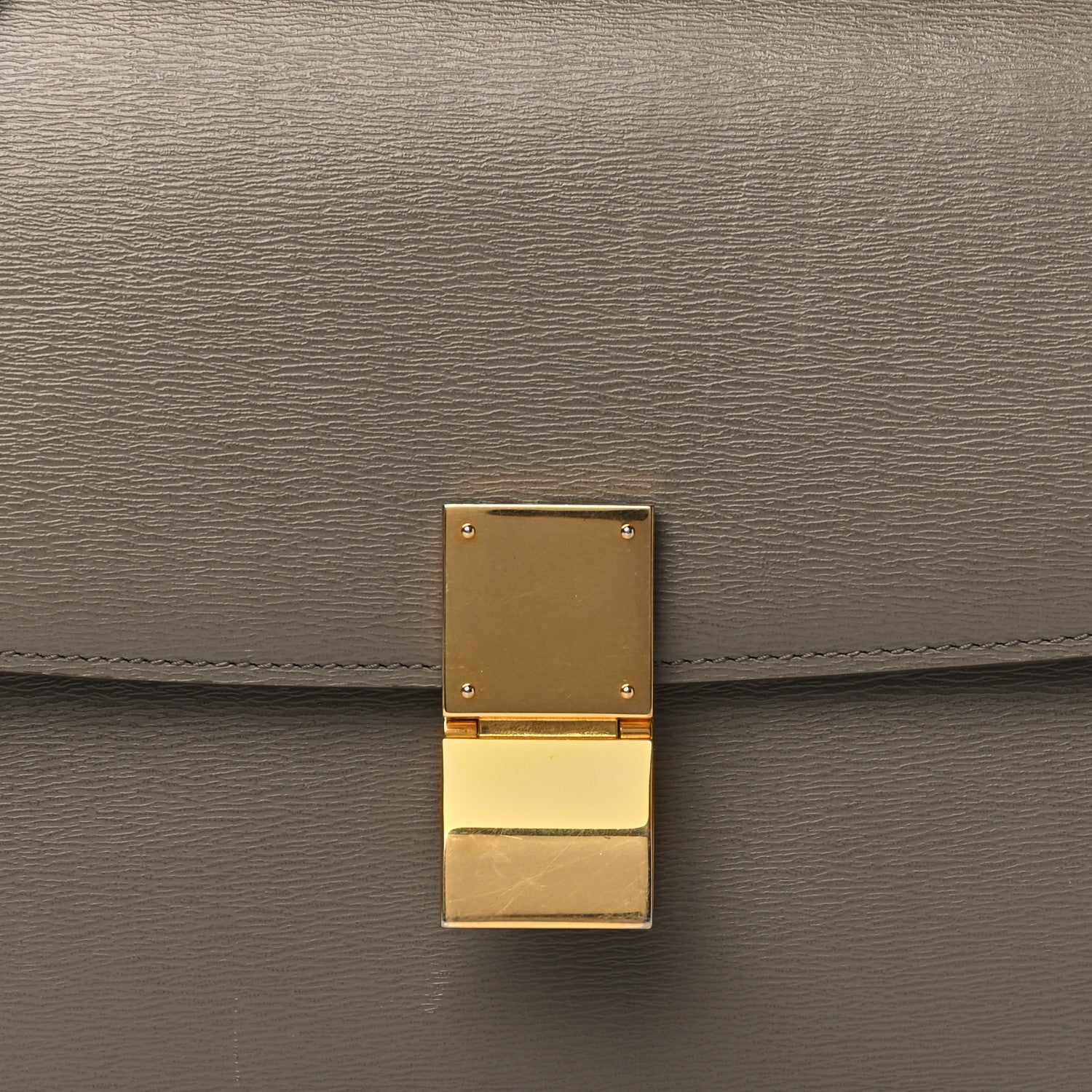 Celine Liege Calfskin Medium Classic Box Flap Bag Souris 7 of 9