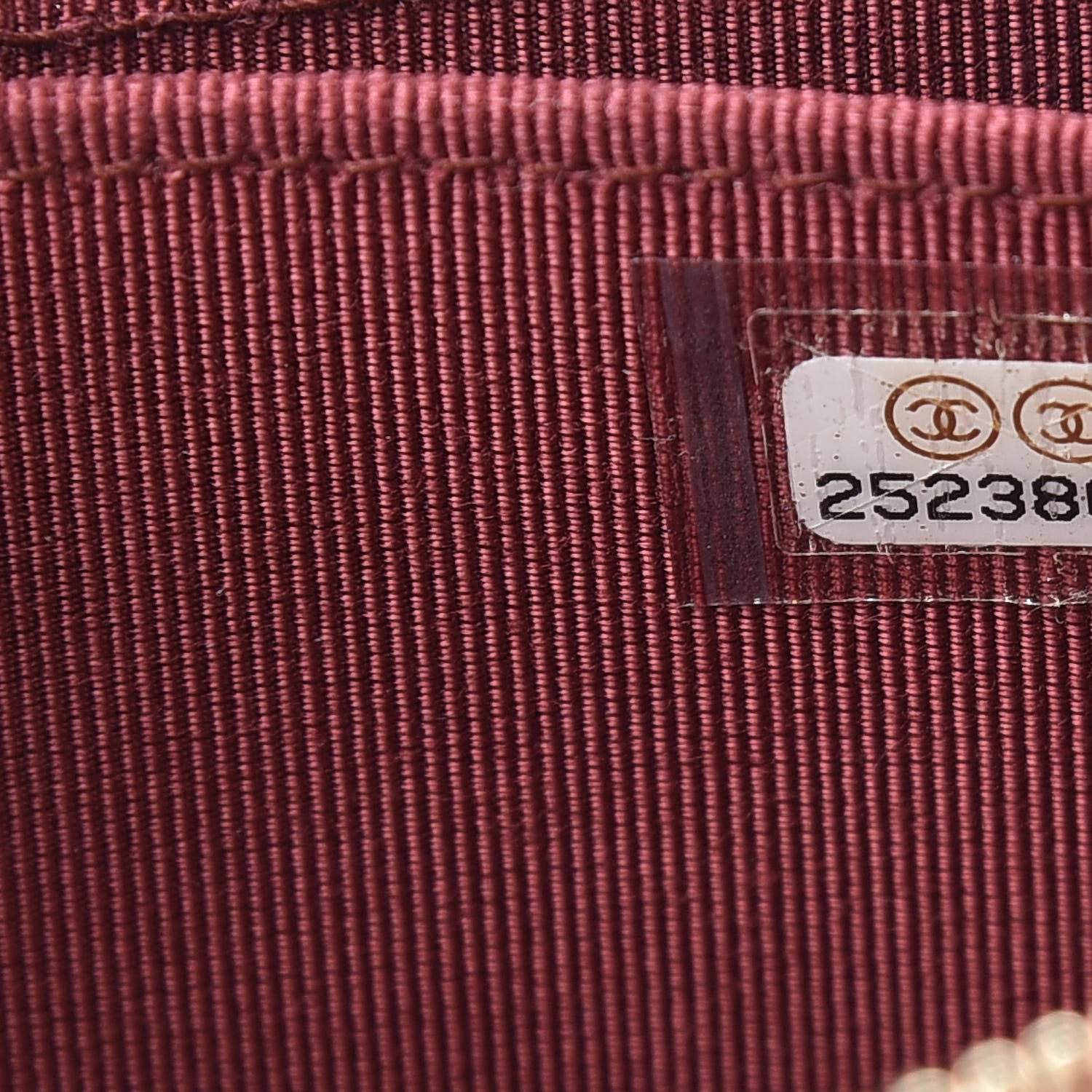 Chanel Iridescent Caviar Quilted Zip Coin Purse Burgundy 7 of 8