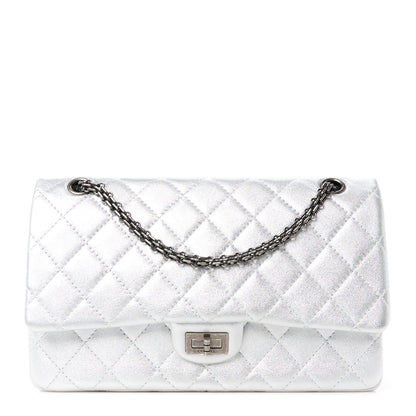 Chanel Metallic Lambskin Quilted 2.55 Reissue 226 Flap Silver 1 of 10