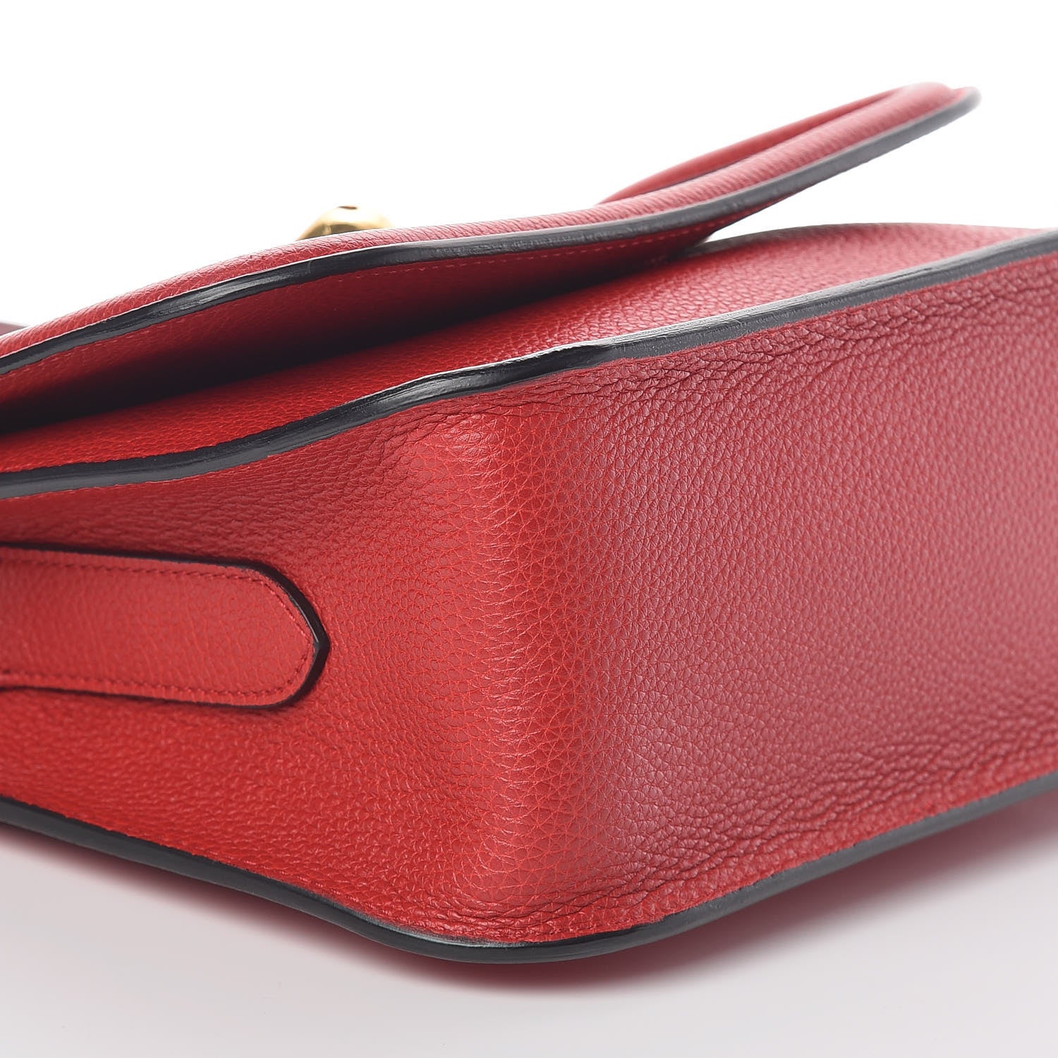 Alexander McQueen Grained Calfskin Padlock Crossbody Bag Red 8 of 10