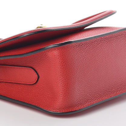 Alexander McQueen Grained Calfskin Padlock Crossbody Bag Red 8 of 10