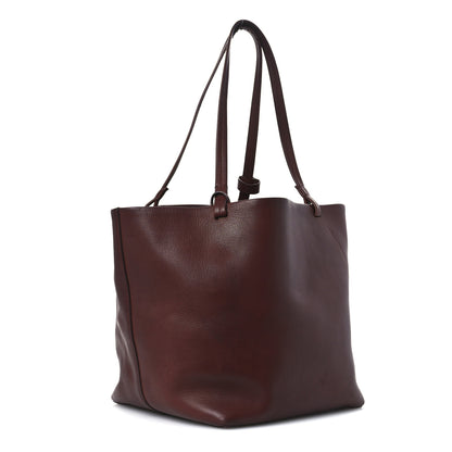The Row Polished Saddle Calfskin Park Tote Three Cognac 4 of 19