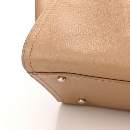 Chanel Caviar Small Studded Deauville Tote Beige 12 of 13