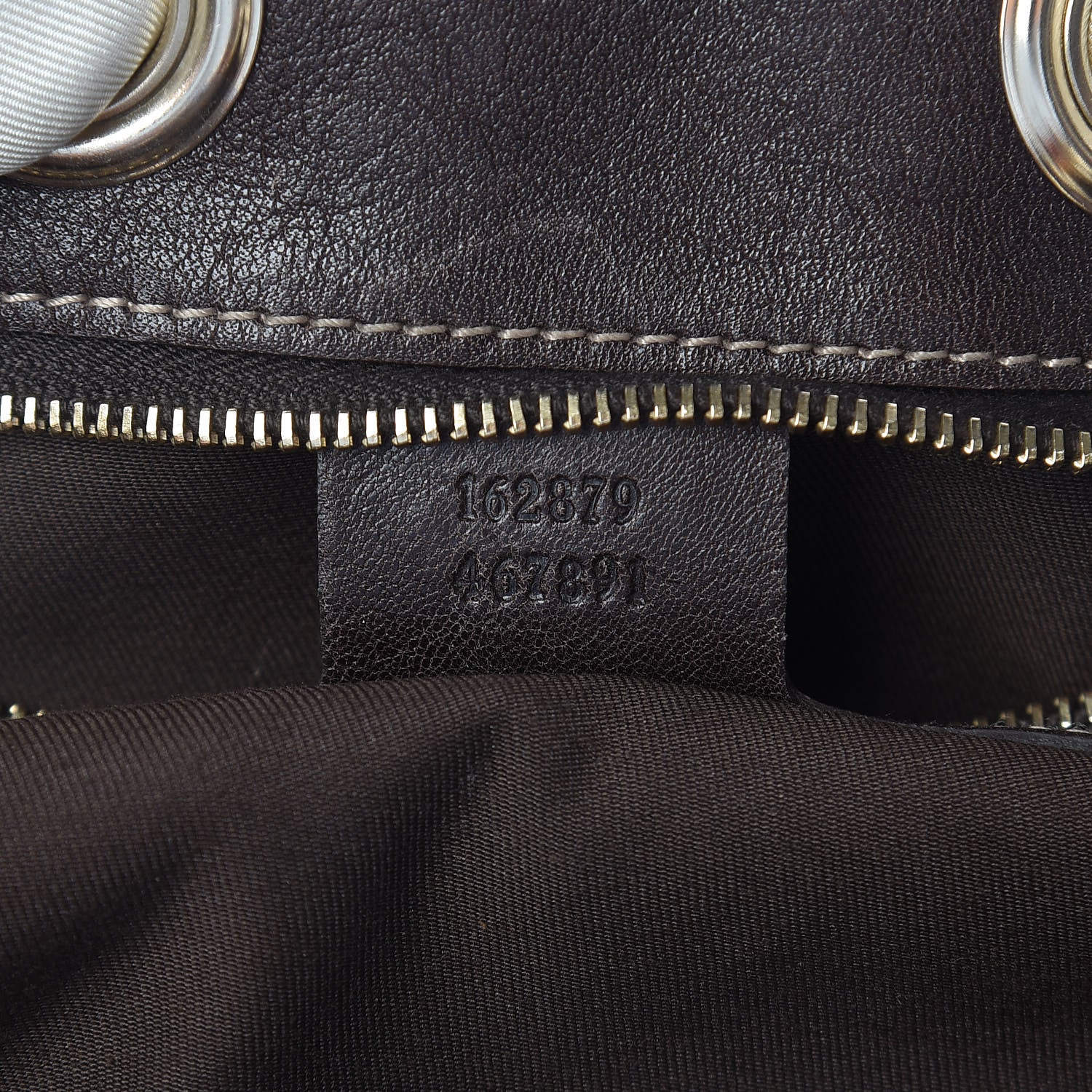 Gucci Monogram Medium Positano Tote Dark Brown 7 of 11