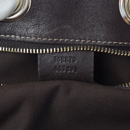 Gucci Monogram Medium Positano Tote Dark Brown 7 of 11