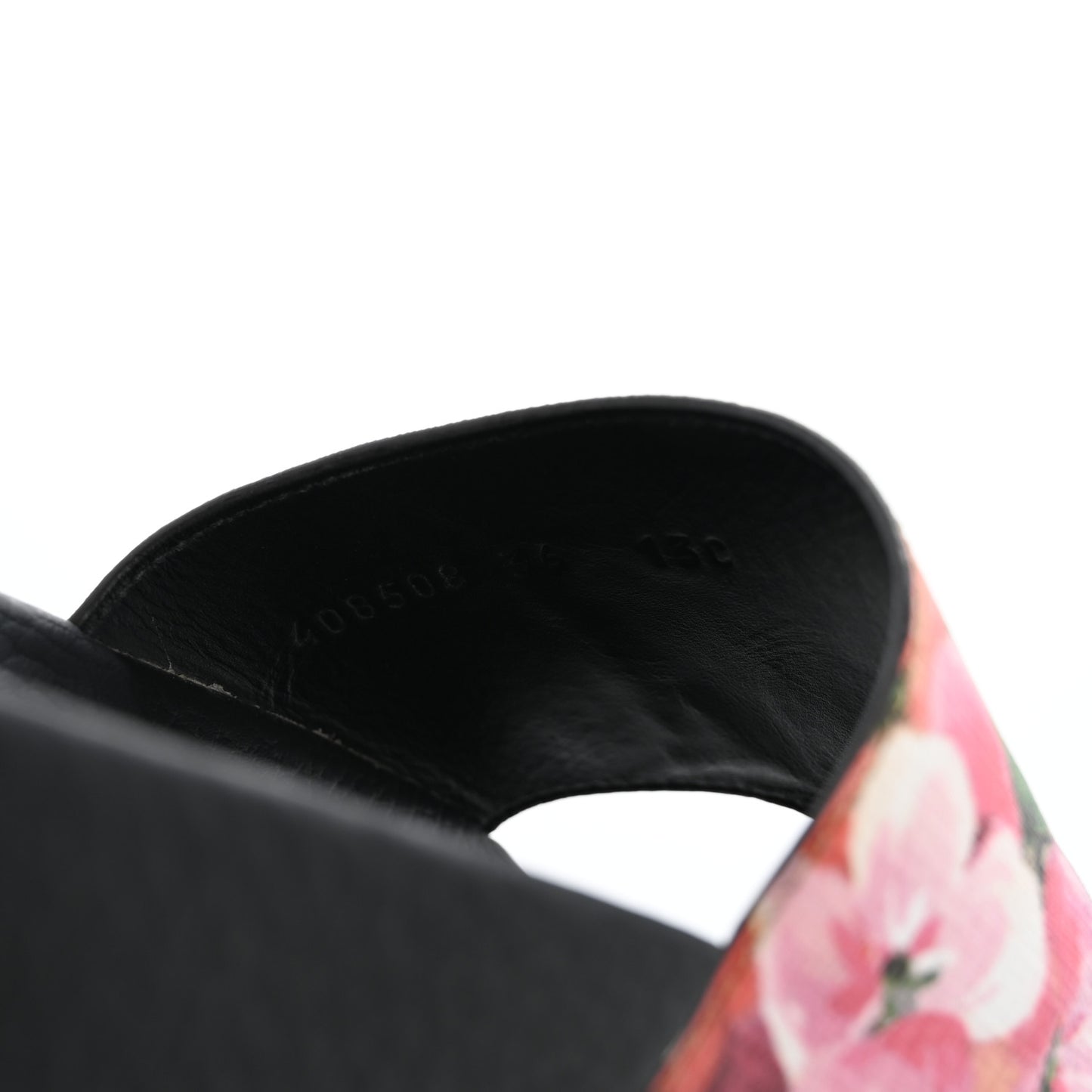 GG Supreme Monogram Blooms Slide Sandals 36 Beige Multicolor