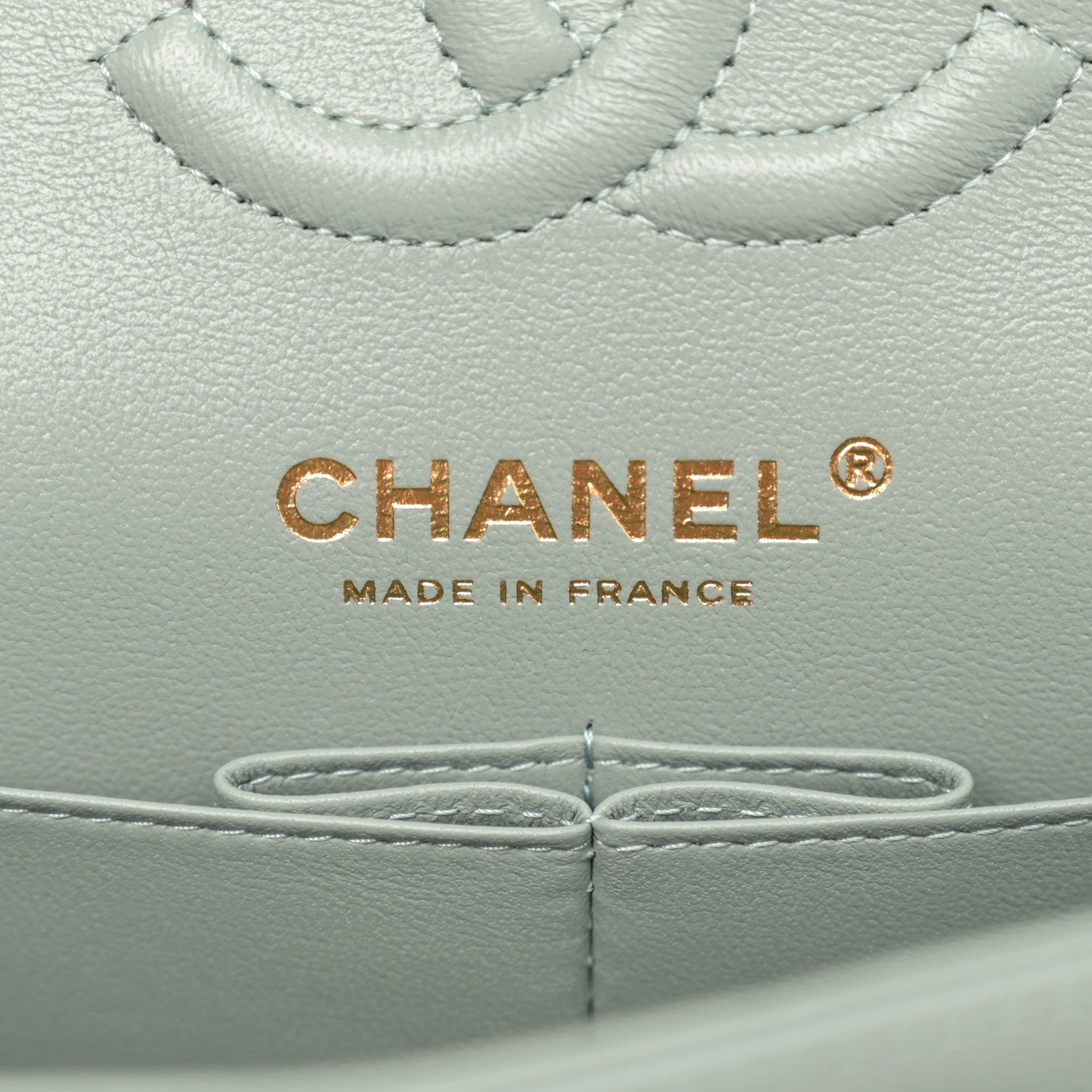 Chanel Caviar Quilted Small Double Flap Light Blue 6 of 11