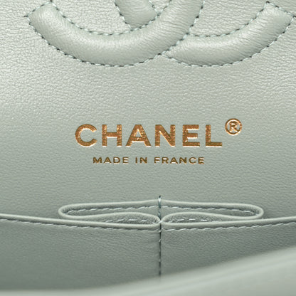 Chanel Caviar Quilted Small Double Flap Light Blue 6 of 11