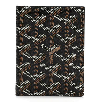 Goyard Goyardine Saint Marc Folding Card Case Black Gold 1 of 7