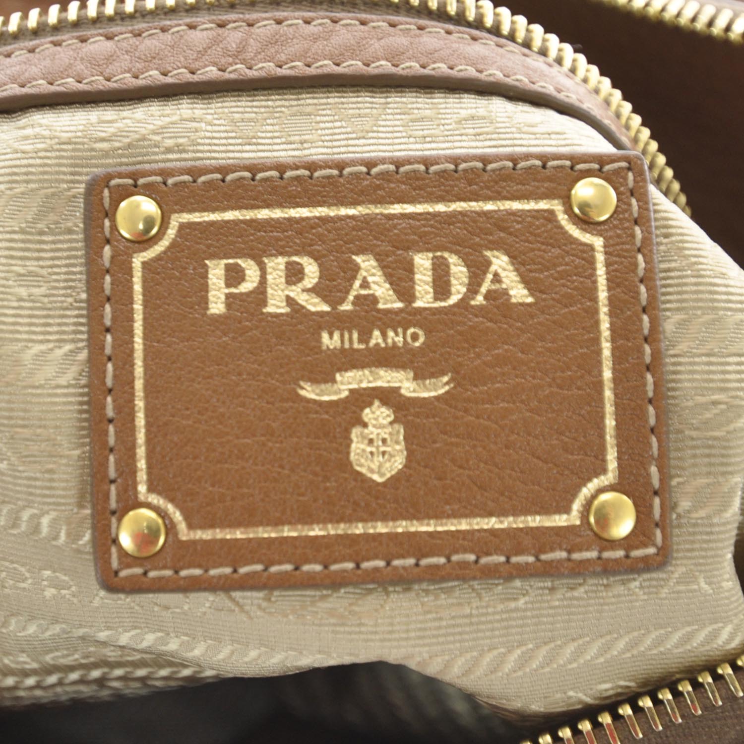 Prada Vitello Daino Tote Brandy 8 of 11