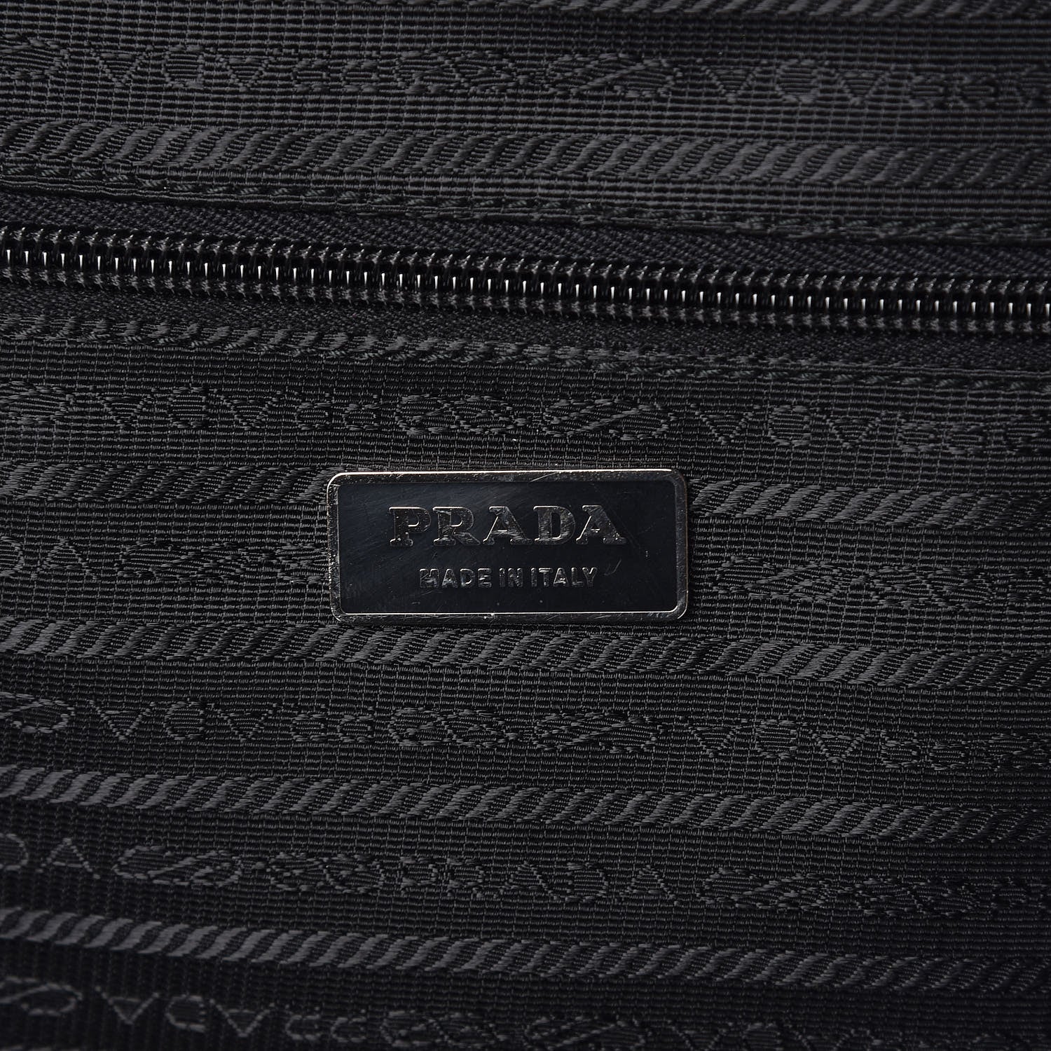 Prada Tessuto Nylon Saffiano Trolley Luggage Black 6 of 11