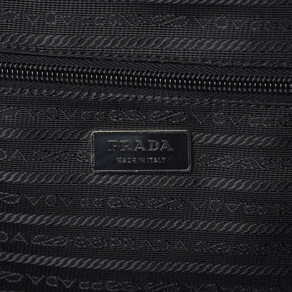 Prada Tessuto Nylon Saffiano Trolley Luggage Black 6 of 11