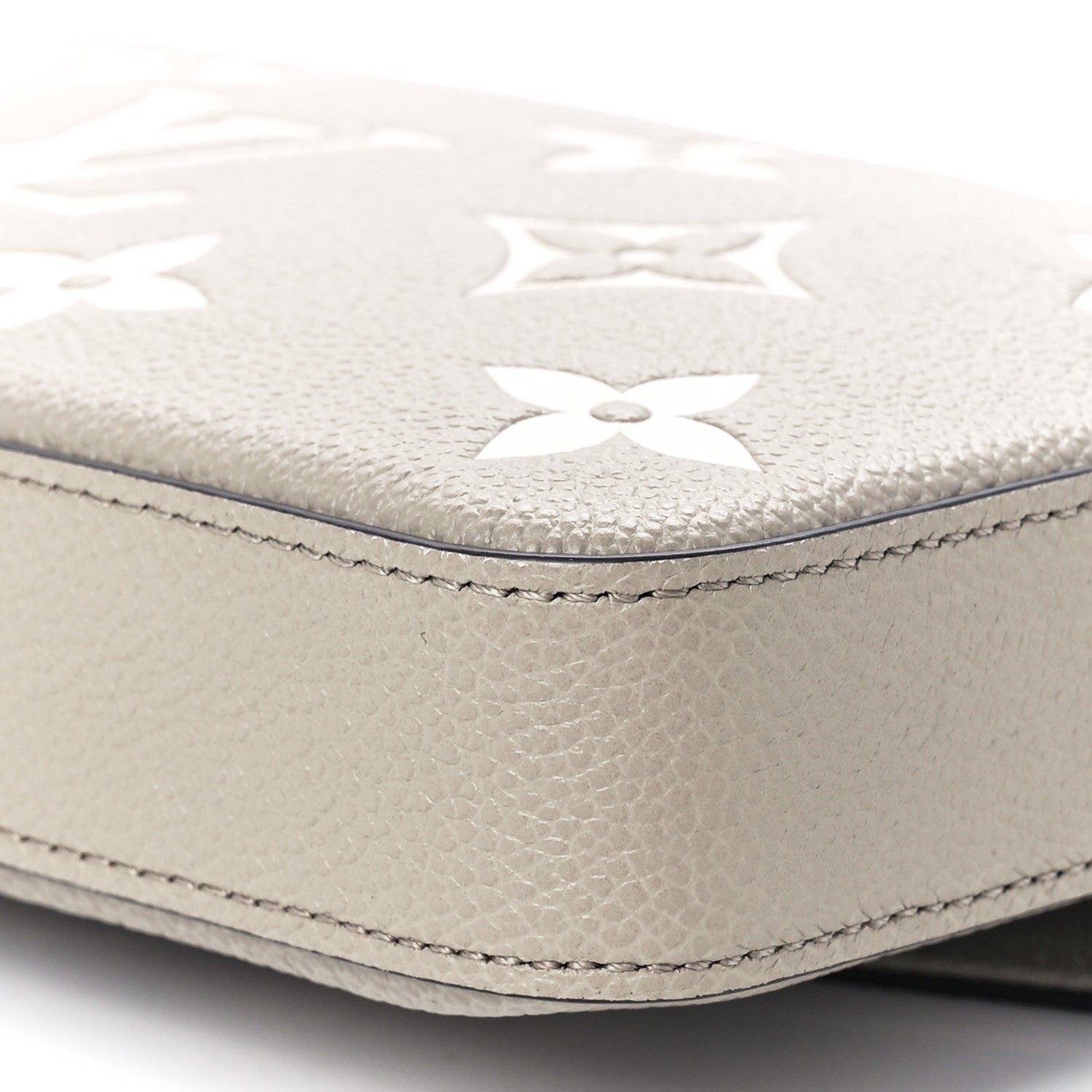 Louis Vuitton Empreinte Monogram Giant Felicie Pochette Tourterelle Creme 13 of 14